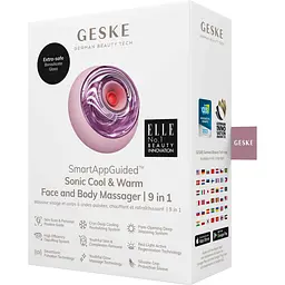 Звуковий масажер для обличчя та тіла GESKE Sonic Cool & Warm Face and Body Massager 9 в 1 рожевий - мініатюра 5