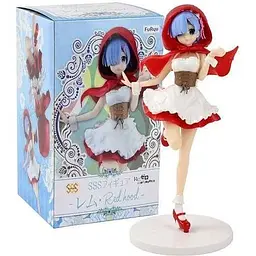 Фігурка Rem Re Zero Рем у червоному капюшоні Життя в альтернативному світі з нуля 21 см WST anime RZ 22