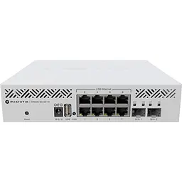 Комутатор MikroTik CRS310-8G+2S+IN, 8x 2.5G Ethernet ports, 2x SFP+ ports, USB type A, 800MHz CPU, 2 (CRS310-8G+2S+IN)