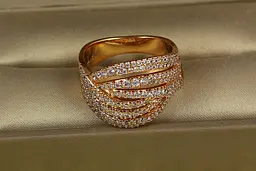 Кільце Xuping Jewelry Катушка р 18 золотисте - мініатюра 2