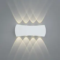 Сучасний фасадний світильник для вулиці Diasha DFB-8623-8WH білий LED IP67 21 см