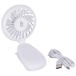 Вентилятор Bo-Camp Mini Fan With Clamp White акумуляторний (8520960) - мініатюра 2