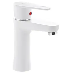 Змішувач для умивальника Plamix VEGA-001 white PM0570, Білий