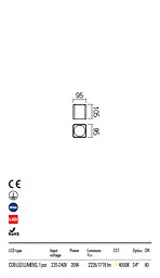 Стельовий світильник XIA PL LED COB 20W IP54 DG 4000K(SQ) (5.1.2) Redo 90032 - мініатюра 3