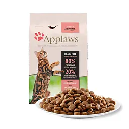 Сухий корм для котів Applaws Adult Cat Chicken with Extra Salmon 400 г (AL-1418) - мініатюра 3
