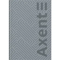 Книга записна Axent  Pattern А4- 96 аркушів клітинка сіра (8425-2-A)