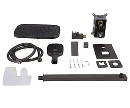 Душова система для душу Qtap Gemini Gunmetal Black PVD прихованого монтажу QTGEM113GMB45698 - мініатюра 13