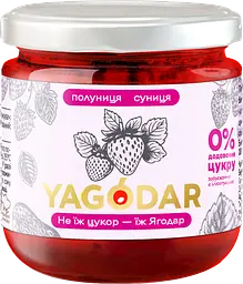 Джем без цукру YAGODAR Полуниця з суницею 210 г (2344975535)