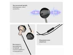 Навушники з мікрофоном ColorWay Slim 3.5 mm Wired Earphone Blast 2 Black (CW-WD02BK) - мініатюра 7