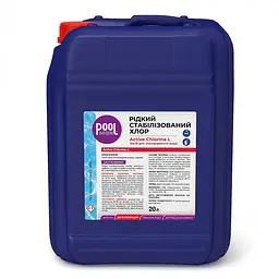 Засіб для знезараження води POOLMAN ACTIVE CHLORINE L, 20Л