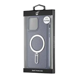 Чохол Jinduka Leather Ringo iPhone 13 Pro Max Blue - мініатюра 2
