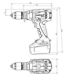 Шурупокрут-дриль ударний акумуляторний SB 18 LTX Impuls Li-Power 18В Metabo teh0026234 - мініатюра 4
