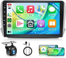 Автомагнітола Rimoody Android 4/64GB 10.1" для Peugeot 208/2008