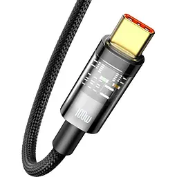Кабель Baseus Explorer Series Auto Power-Off USB-A to USB-С 100w 2m Black (CATS000301) [152038] - мініатюра 2