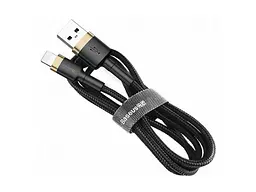 Кабель BASEUS Cafule Cable USB For Lightning 2.4A 1m Gold+Black (CALKLF-BV1) - мініатюра 2