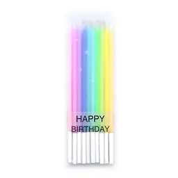 Набір свічок для торта Rainbow candle 10 шт 9311DSCN