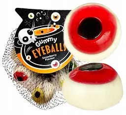 Желейні цукерки Halloween Gummy Eyeball Strawberry Flavour Sweets 112г
