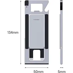 Підставка для смартфона HAGiBiS Cell Phone Stand ZZ4 Silver - мініатюра 7