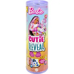 Лялька Barbie Cutie Reveal Кольорові пухнастики - кролик (HRK38) - мініатюра 4