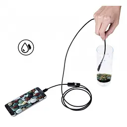 Камера ендоскоп із кабелем на 2 метри 7 мм USB/micro USB з підсвіткою - мініатюра 2