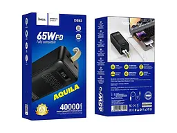 Зовнішній акумулятор (Power Bank) Hoco DB82 Aquila 40000mAh Black - мініатюра 5