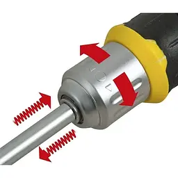 Викрутка реверсивна Stanley FatMax тріщатка насадки 12 шт. (FMHT0-62691) - мініатюра 2