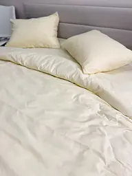 Комплект наволочок Ecotton 50х70 см 2 шт світло-жовтого кольору Cream yellow (25314) - мініатюра 4