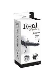 Страпон Real Rapture Strap On Cavo, 22.5 см (чорний) - мініатюра 4