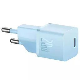 МЗП Baseus GaN5 Fast Charger (mini) PD20W (1USB-C) (CCGN05010) Blue - мініатюра 3