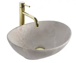 Умивальник Rea Sofia накладний 41x34.5 см beige matt REA-U6360