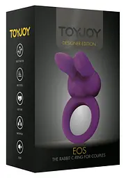 Віброкільце Toy Joy Eos The Rabbit C-Ring, 8х3.5 см (фіолетовий) - мініатюра 2