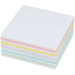Блок паперу для нотаток Buromax Люкс Зебра Pastel не склеєний 90х90х40 мм (BM.2263) - мініатюра 2