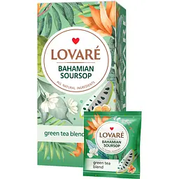 Чай зелений Lovare Bahamian Soursop 36 г (24 шт. х 1.5 г) - мініатюра 3