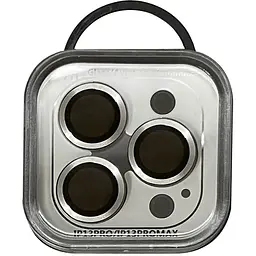Захисне скло на камеру Epik Metal Classic Silver для Apple iPhone 13 Pro / 13 Pro Max в упаковці сріблясте - мініатюра 2