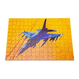 Фігурний дерев'яний пазл A3 F16 Fighting Falcon PuzA3-02023, 176 елементів - мініатюра 2
