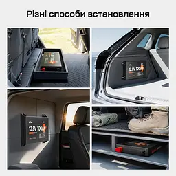 Акумуляторна батарея літій-залізо-фосфатна 12.8В 100А*год LiFePO4 LiTime Slim 12V100-100-SLIM-LTCP-4-SE100 ультратонка (44-00531) - мініатюра 6