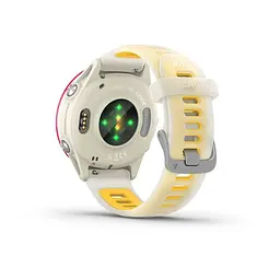 Смарт-часи Garmin Forerunner 570 (42 мм) малиновий алюмінієвий безель з ремінцем кольору слонової кістки/манго - мініатюра 3