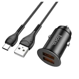 Автомобільний зарядний пристрій з підтримкою швидкої зарядки QC3.0 Hoco NZ1 36W Type-C (37370-01_235) - мініатюра 3