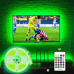 Освітлення для телевізора Hamlite TV Backlight 70, 75, 80, 82-дюймове, USB-світлодіодна стрічка для освітлення телевізора
