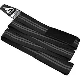 Бінти на коліна KR11 GYM Knee Wrap RDX Inc WAH-KR11BG, Black/Grey - мініатюра 2
