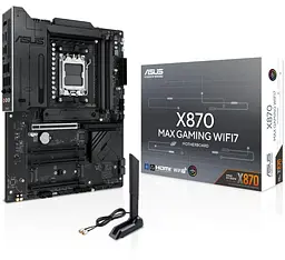 Материнська плата ASUS X870 MAX GAMING WIFI7 (X870 MAX GAMING WIFI7) (Socket AM5, AMD X870, ATX) - мініатюра 9