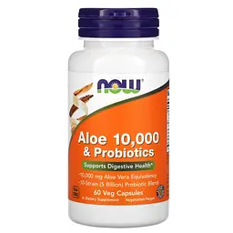Алое Вера 10.000 з Пробіотиками 5 млрд. Aloe Vera & Probiotics - 60 вег. капсул