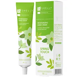 Зволожувальний крем для рук з олією макадамії та жасмином Shelly Spring Touch 30 мл у подарунок при покупці вибраних товарів Shelly від 350 грн. К-сть подарунків обмежена