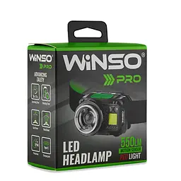 Ліхтар налобний Winso Pro 550Lm, 5W CREE XPG+COB, 1200mAh/3xAAA, з сенсором білий/червоний(751400) - мініатюра 7