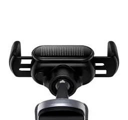 Автомобільний тримач холдер Baseus T-Space Solar Electric Car Mount C40351300111-00 Black - мініатюра 4