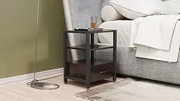 Тумба універсальна Ferrum-decor Вів'єн 1/1 50x41x40 чорний ДСП Венге 16мм (FRD-106189) - мініатюра 7