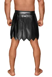 Чоловіча спідниця гладіатора Noir Handmade H053 Eco leather men's gladiator skirt, S, екошкіра - мініатюра 3