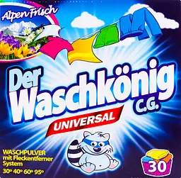 Порошок для прання Der Waschkonig Universal 2.5 кг (040-3602) - мініатюра 7