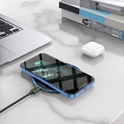 Бездротовий зарядний пристрій Hoco Easy Wireless Charger CW6 Pro Black [97878] - мініатюра 2