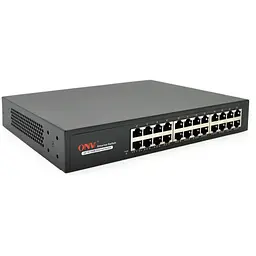 Комутатор Ethernet ONV-H1024 у металевому корпусі, 24*100Мб портів, 270х181х44.5 мм